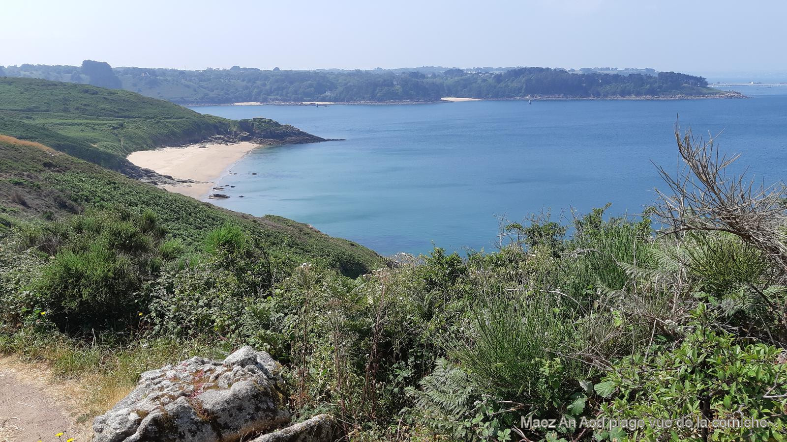 Maez An Aod plage vue de la corniche
